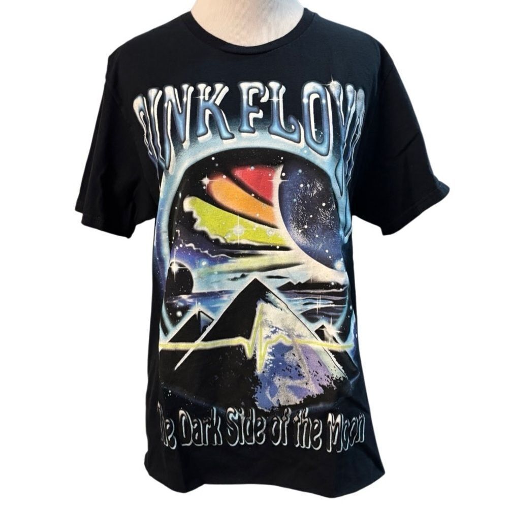 Pink Floyd Dark Side of the Moon Graphic Tee Black Band T-Shirt M